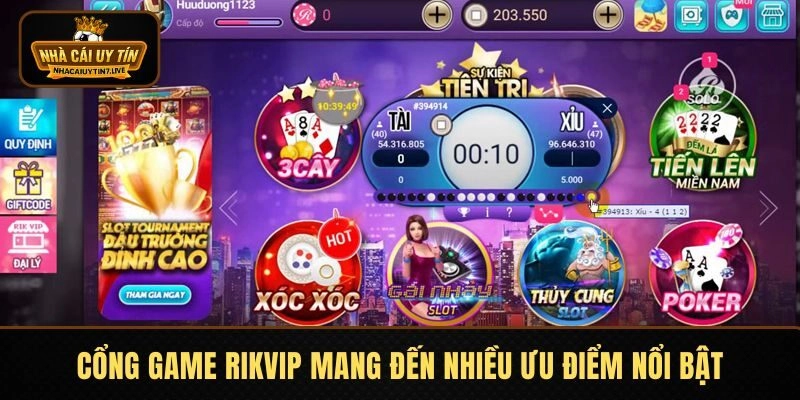 Cổng game mang đến cho hội viên nhiều ưu điểm nổi bật